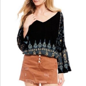 Free people Medallion print top